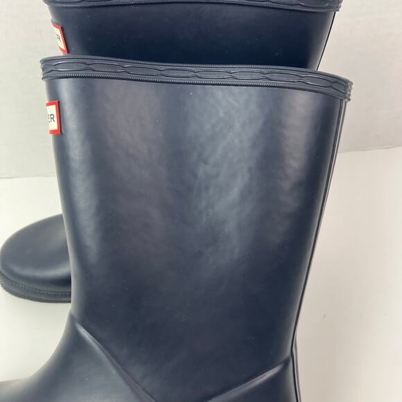 Hunter Kids First Classic Rain Boots In Navy Size 13B/1G GUC Unisex - Picture 2 of 16